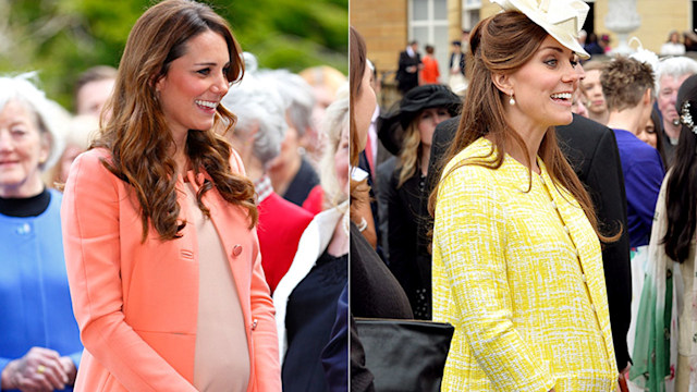 kate middleton baby bumps compared