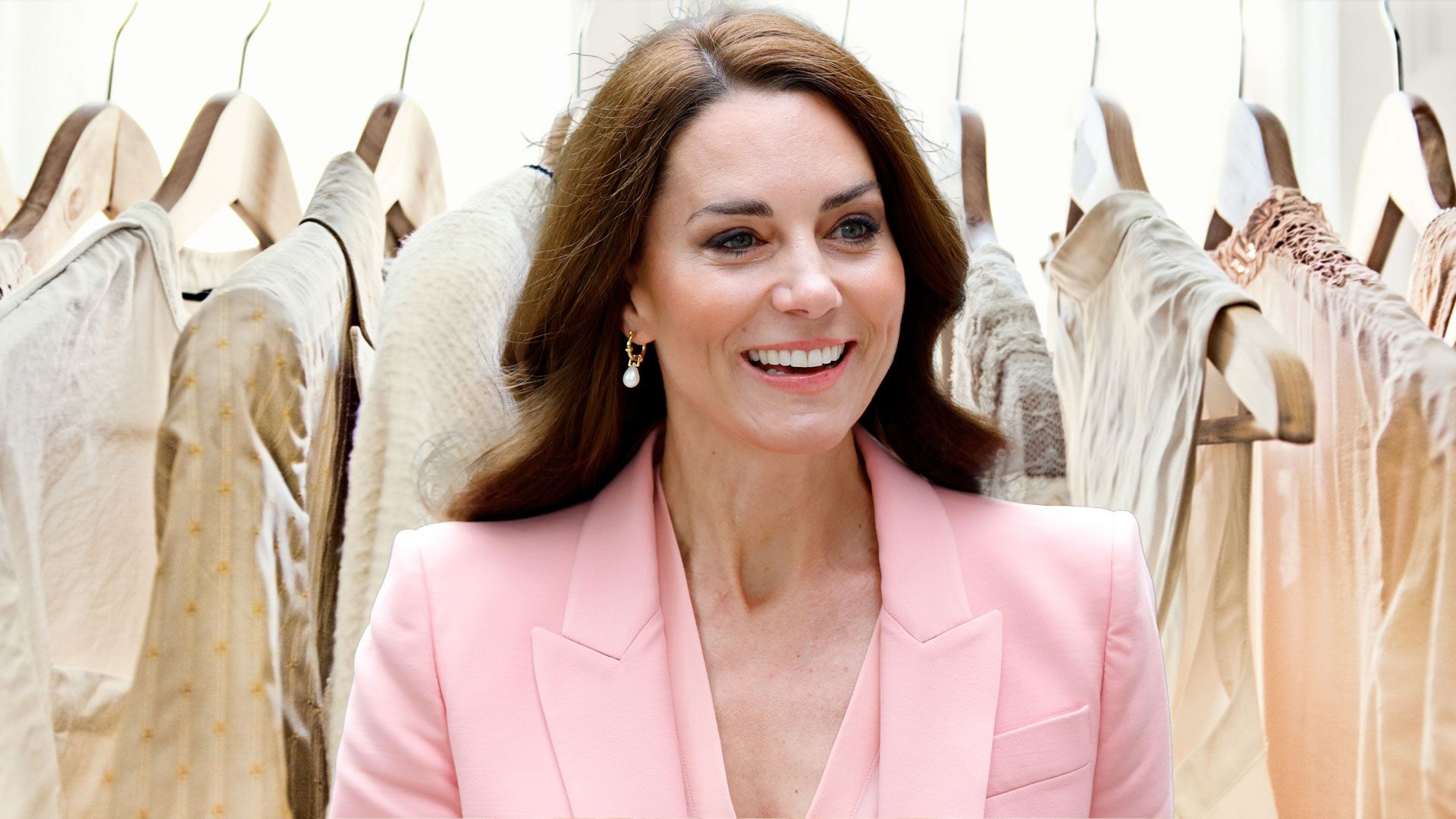 Where does Princess Kate keep her designer clothes?