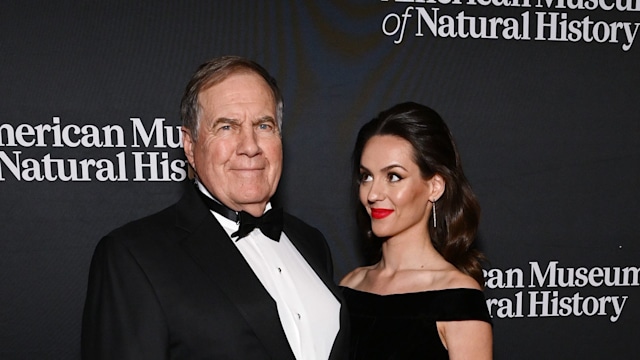 Bill Bellichick and Jordon Hudson attend The American Museum of Natural History's 2024 Museum Gala at American Museum of Natural History on December 05, 2024 in New York City.  (Photo by Slaven Vlasic/Getty Images for the American Museum of Natural History)