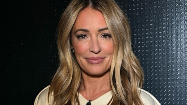 cat deeley wearing cream