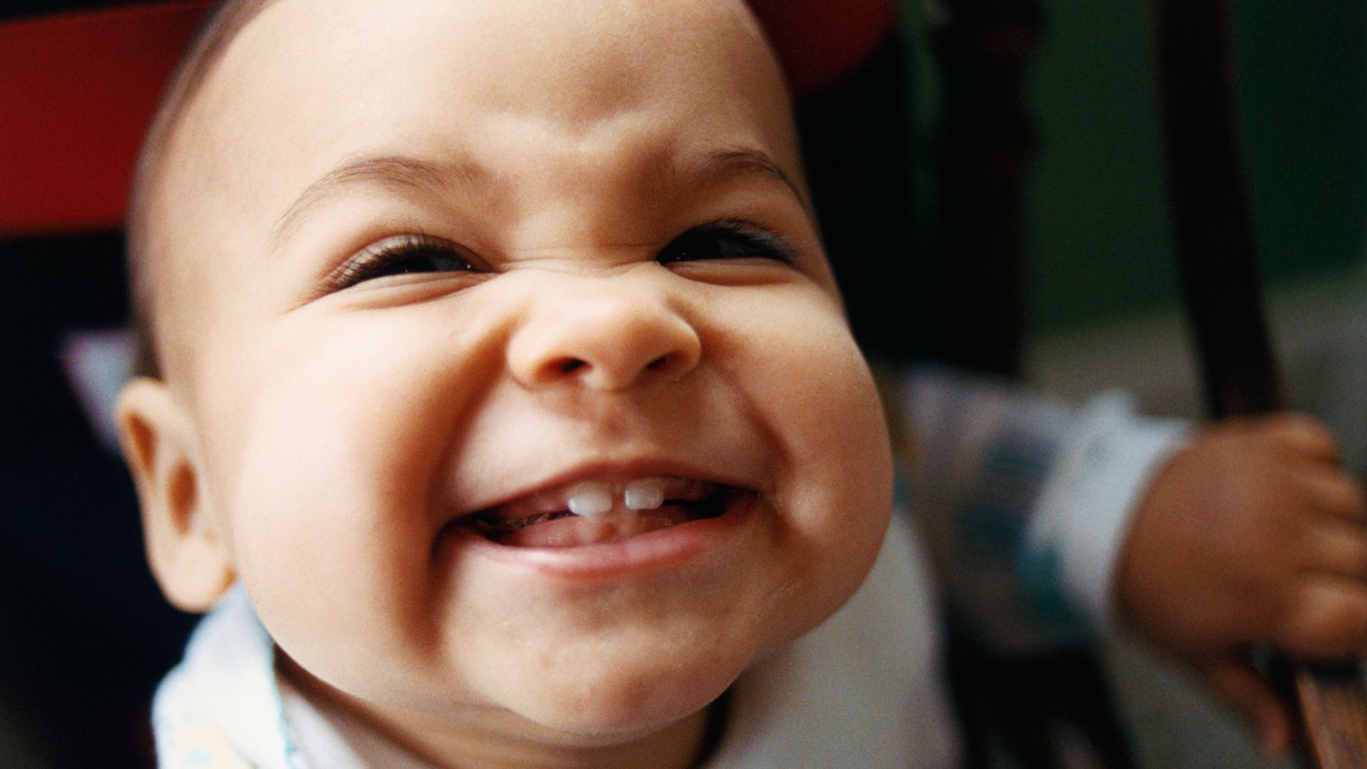 baby smiling 