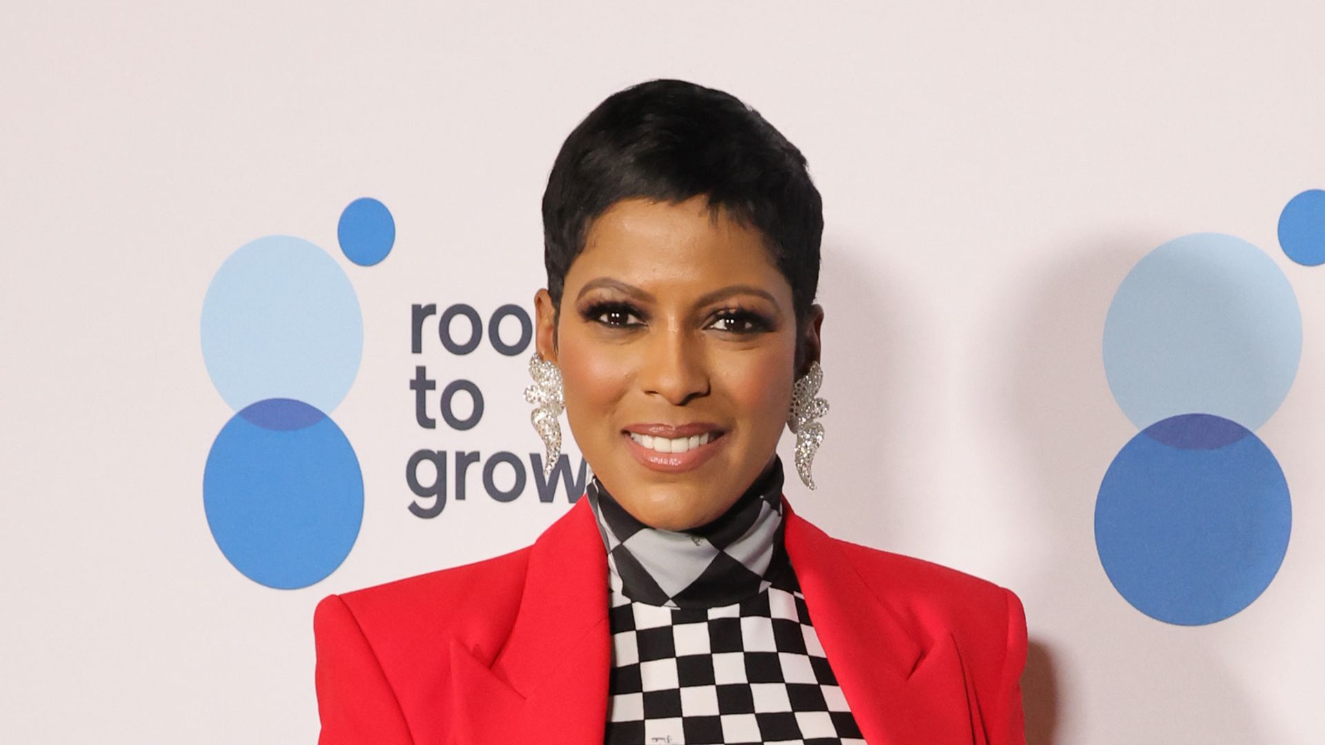 tamron hall red suit