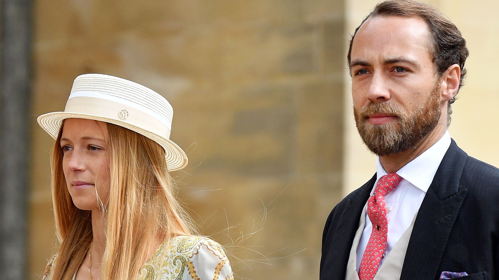 James Middleton's wife Alizee's bump-skimming frock is just like Carole Middleton's wedding dress