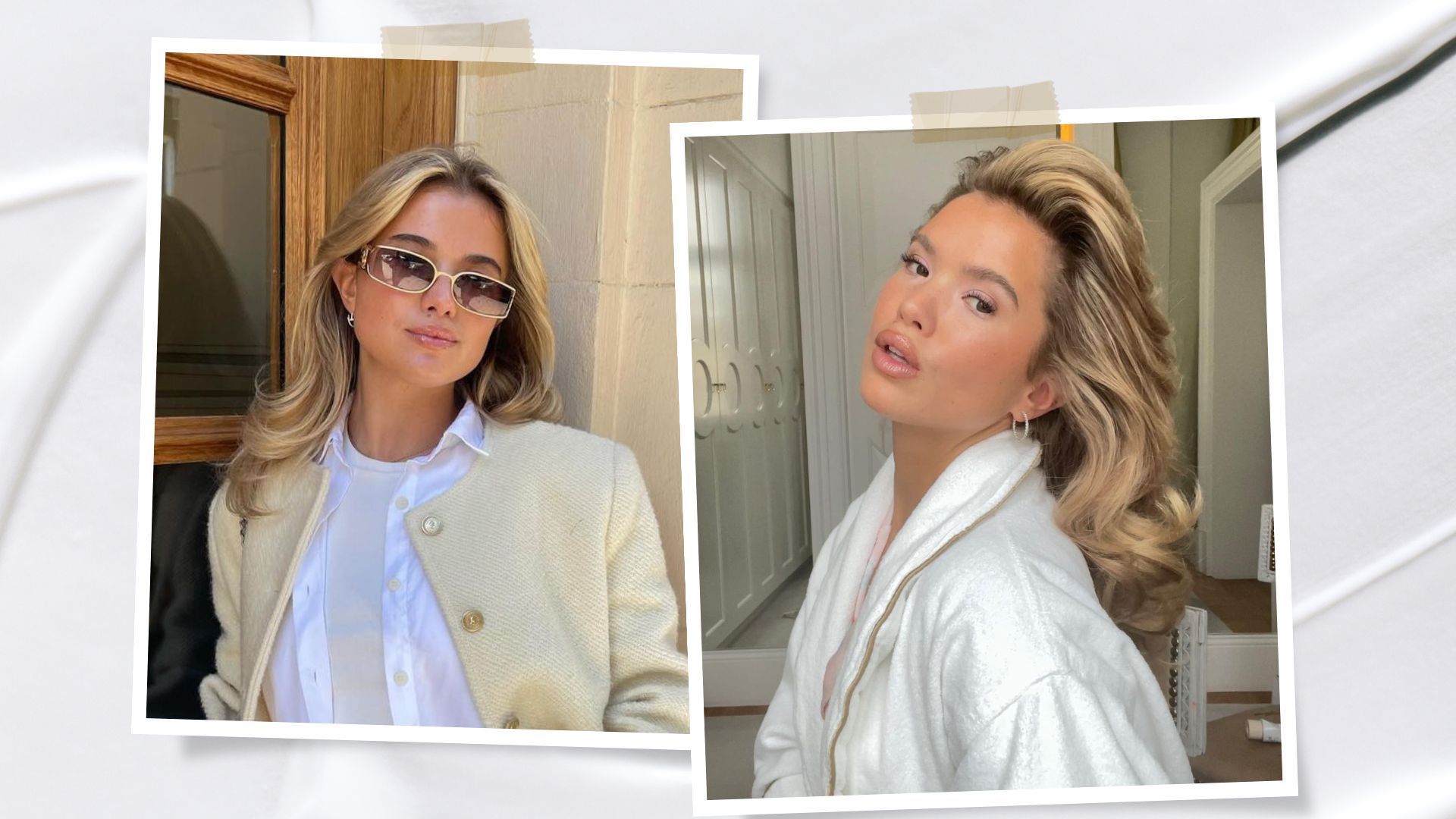 Two images of influencer Matilda Djerf 