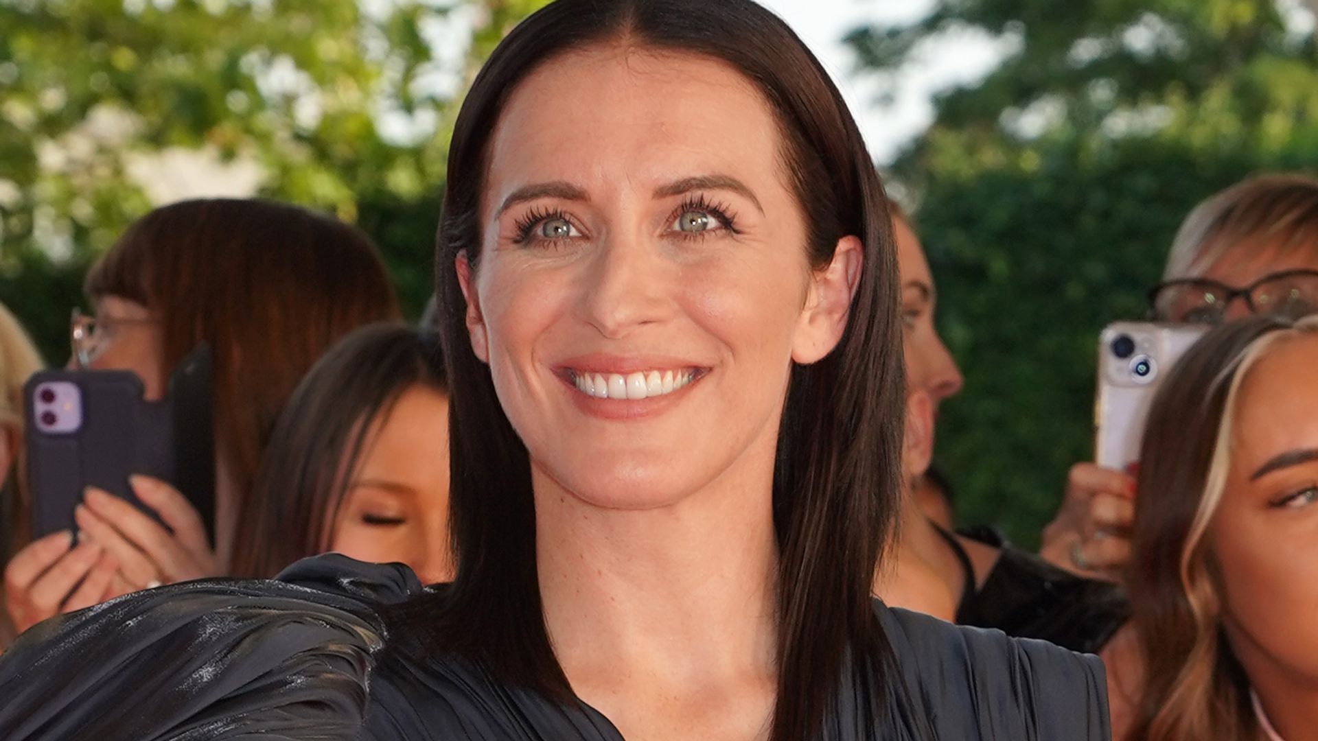 Vicky McClure in a black dress on the red carpet at the National Television Awards 2023