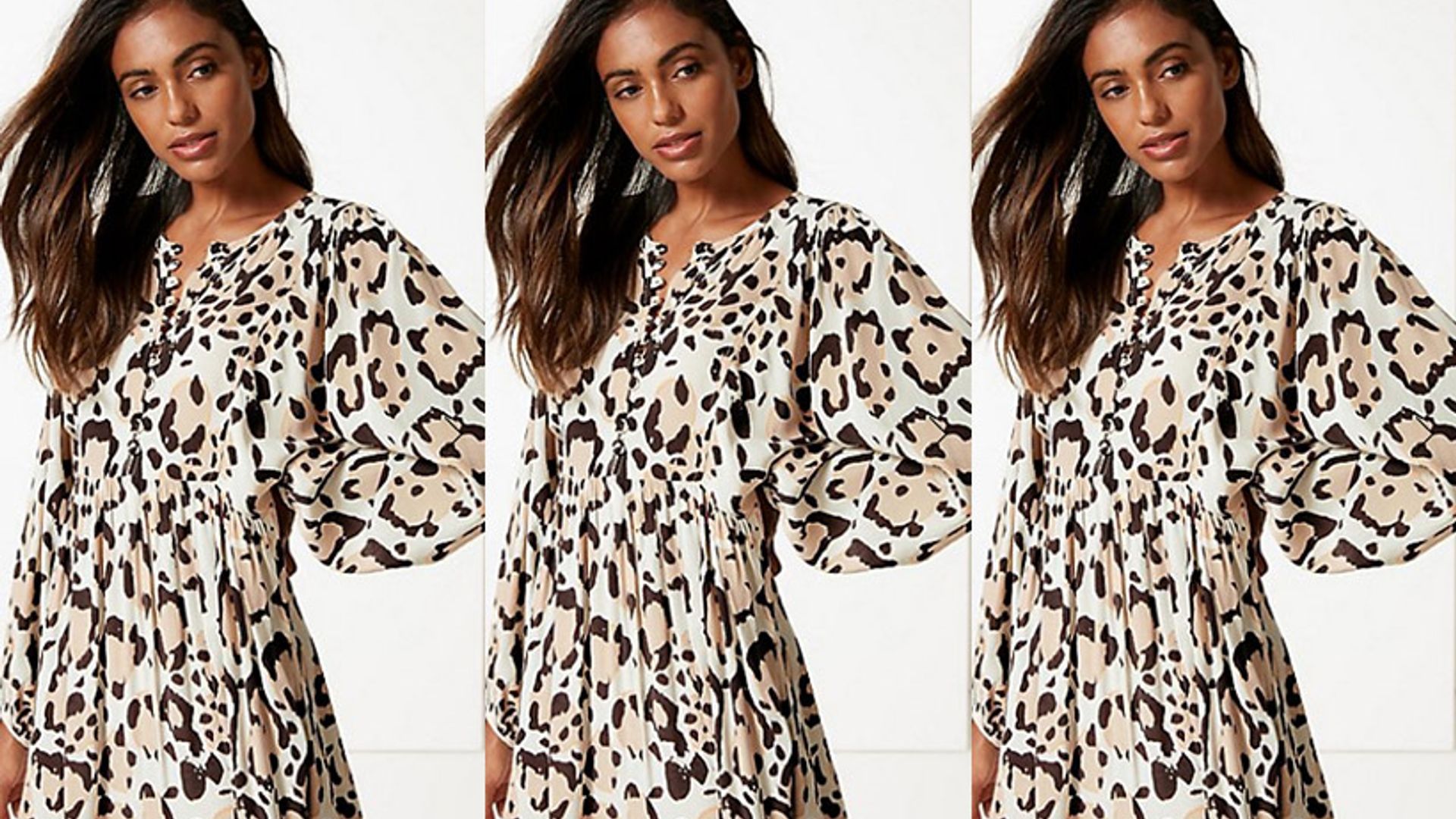 marks and spencer leopard dress erica davies