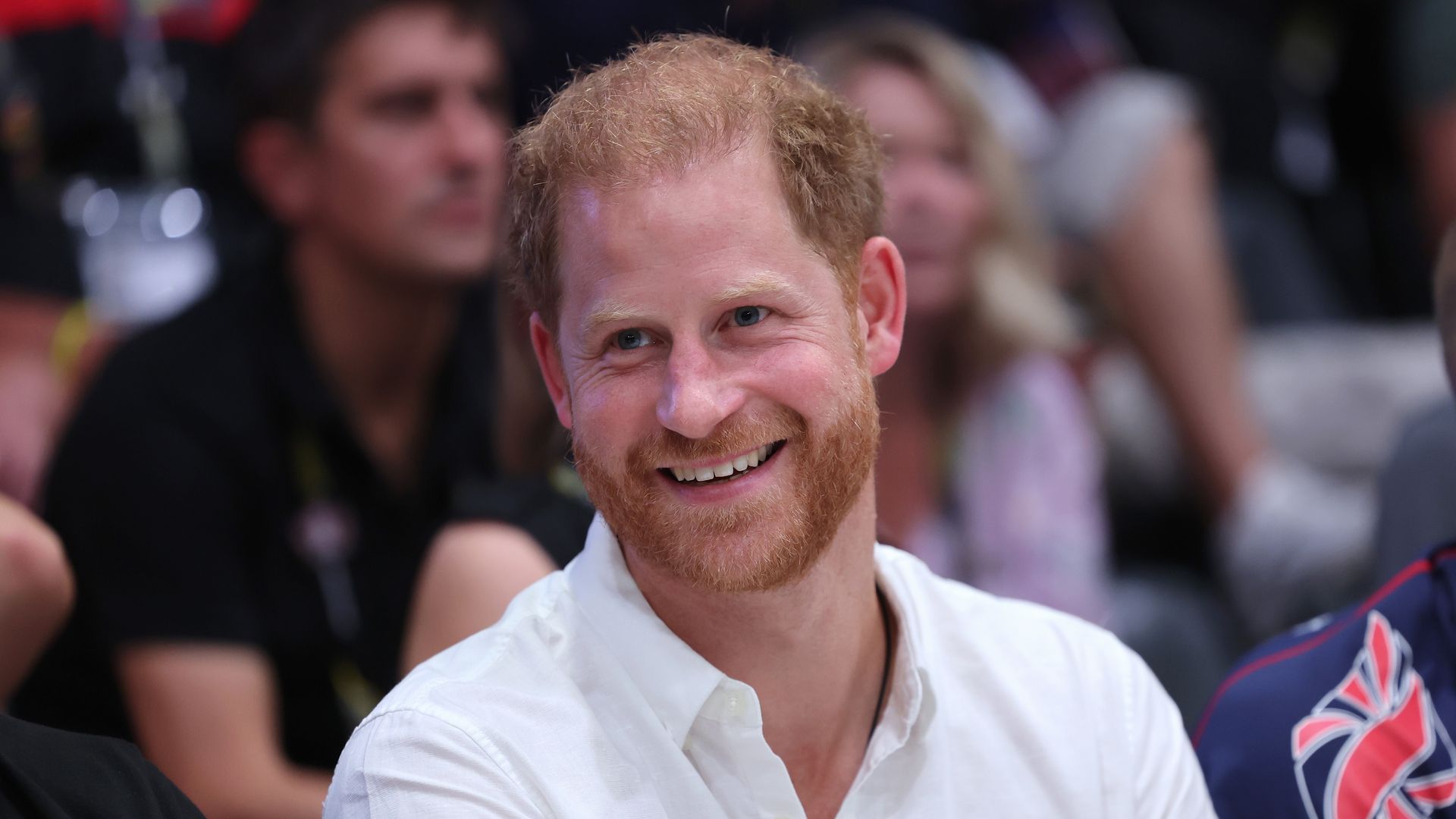 Prince Harry smiling in at the Invictus Games 