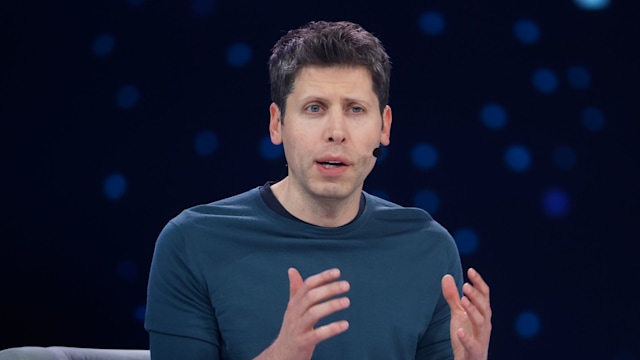 sam altman on stage 