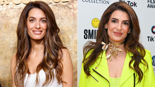 Split image of Amal Clooney and Tala Alamuddin