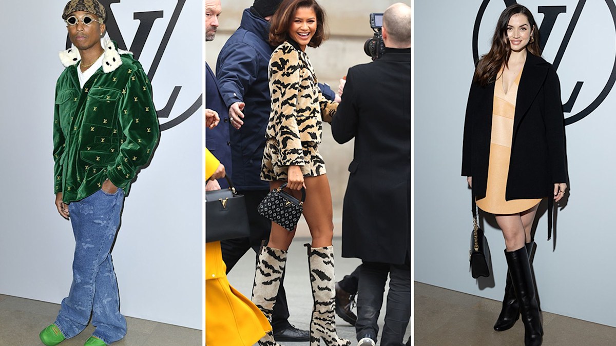 Zendaya Wears Tiger Print Louis Vuitton Suit at Fashion Week