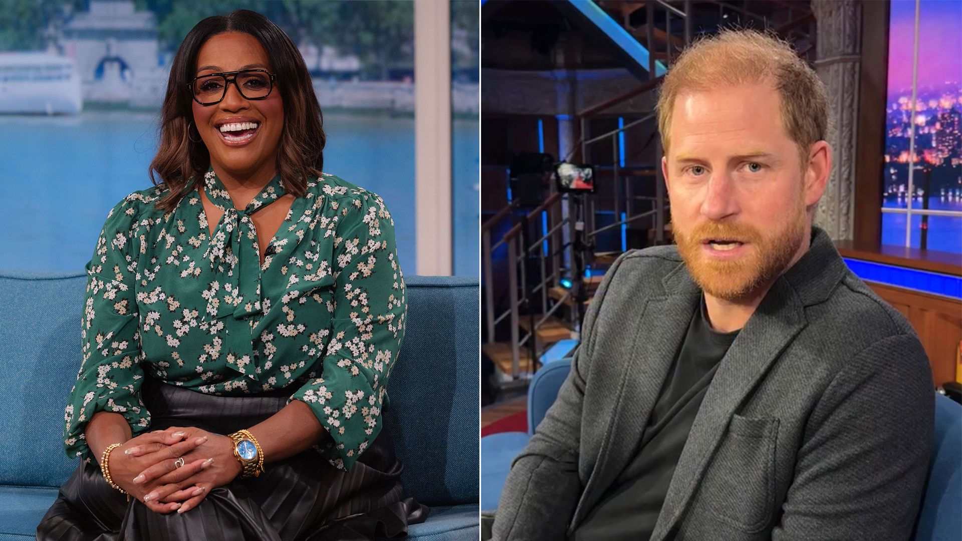 Alison Hammond reacts after Prince Harry's unnerving viral impression of her