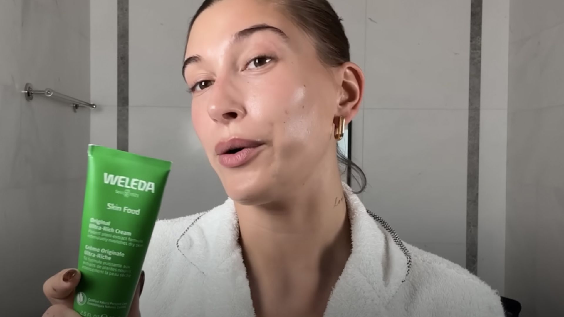 Hailey Bieber loves Weleda skin food