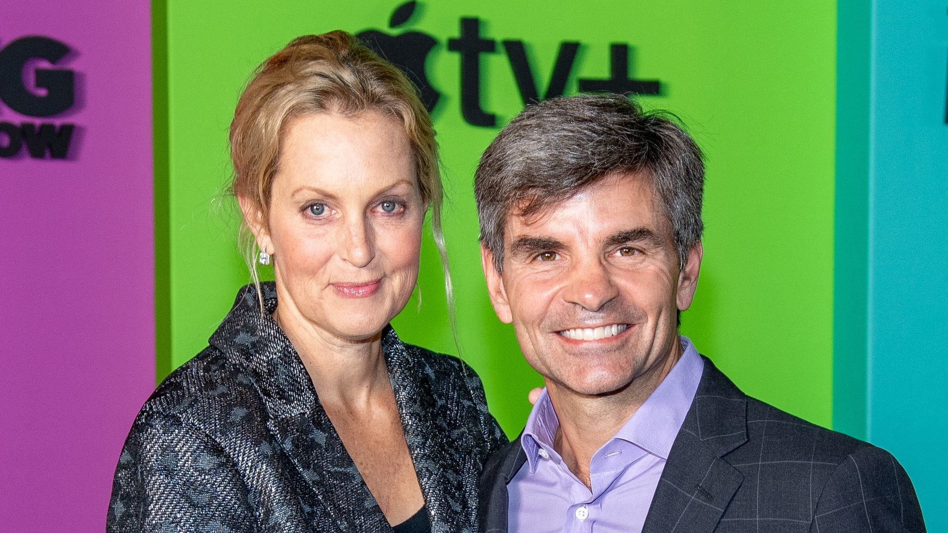 Ali Wentworth and George Stephanopoulos attend Apple TV+'s "The Morning Show" world premiere at David Geffen Hall on October 28, 2019 in New York City.