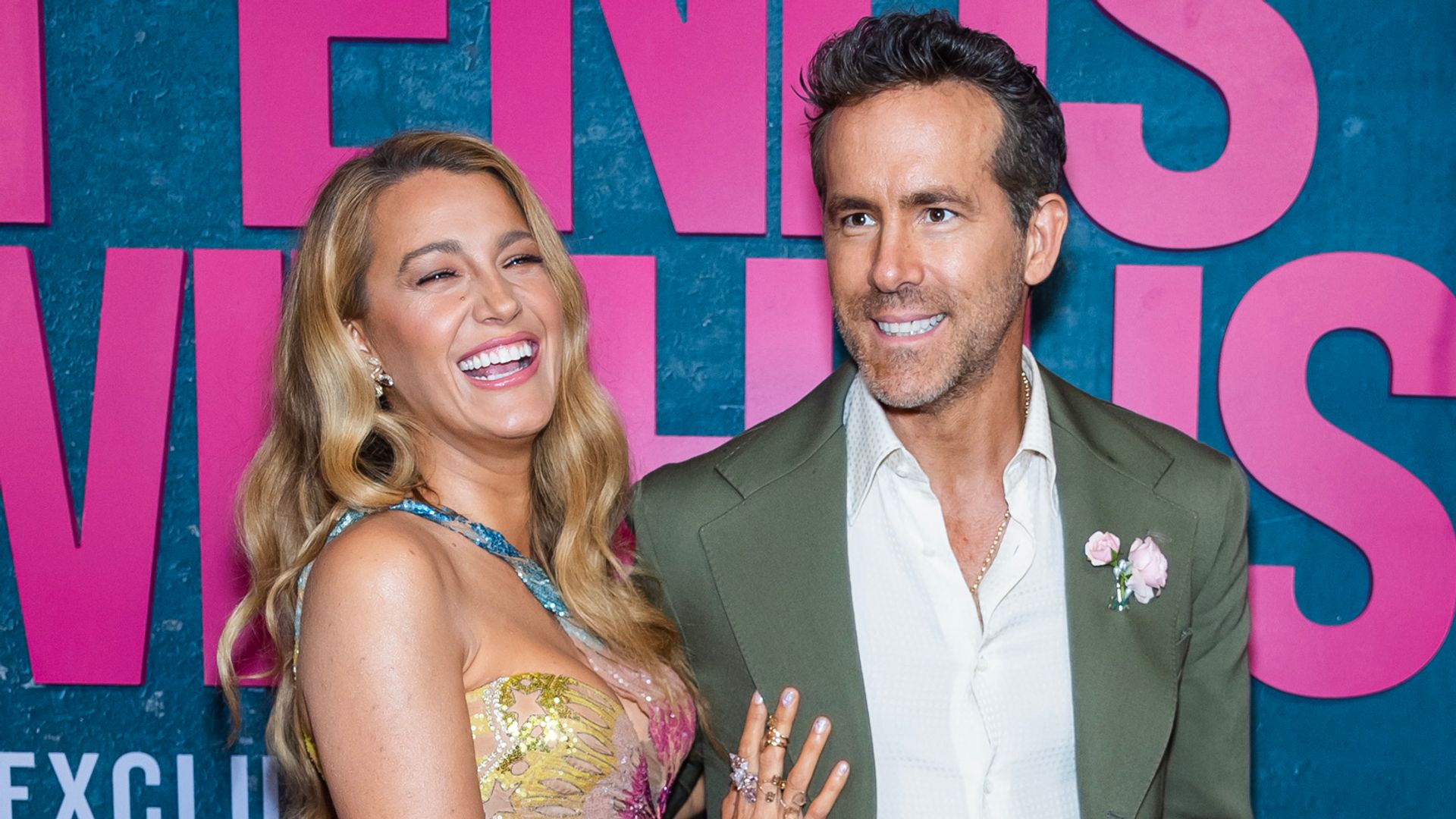 Blake Lively and Ryan Reynolds attends the "It Ends With Us" New York Premiere
