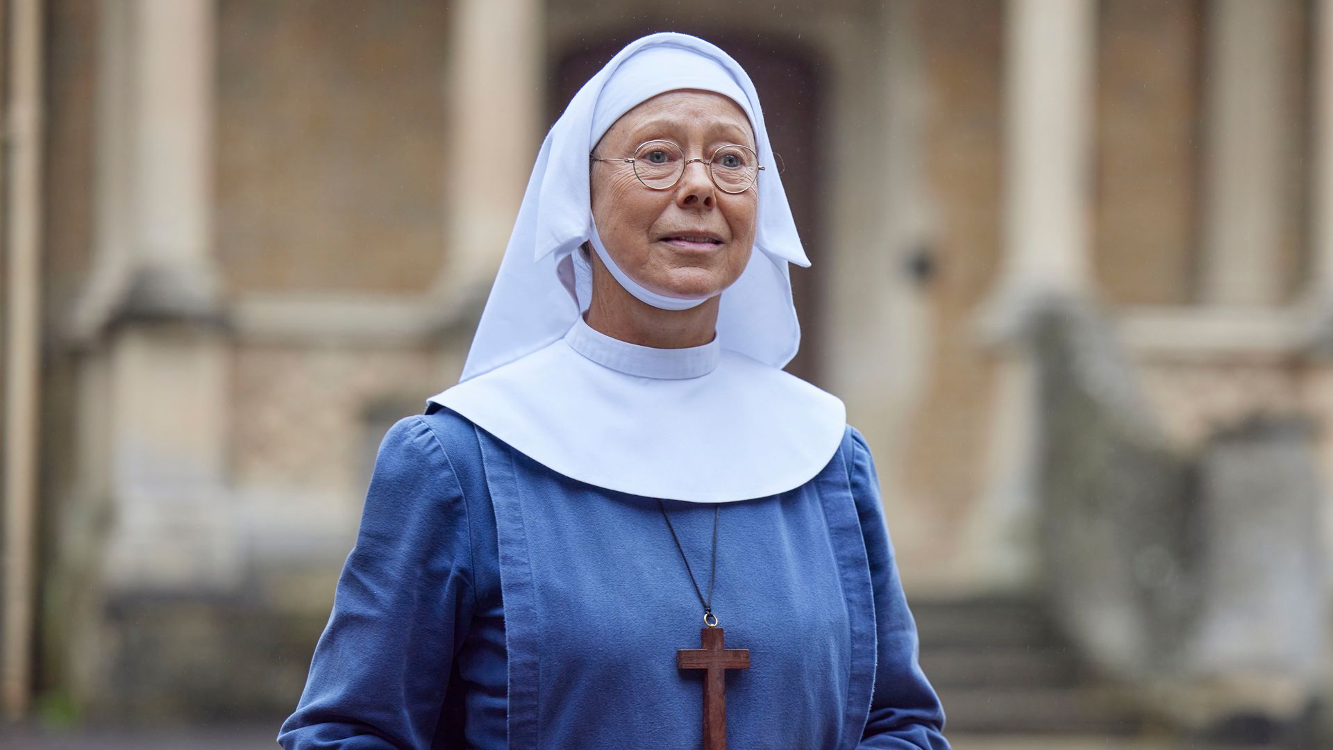 woman in nun's habit 