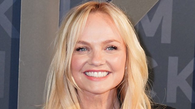 emma bunton at premiere in black outfit 