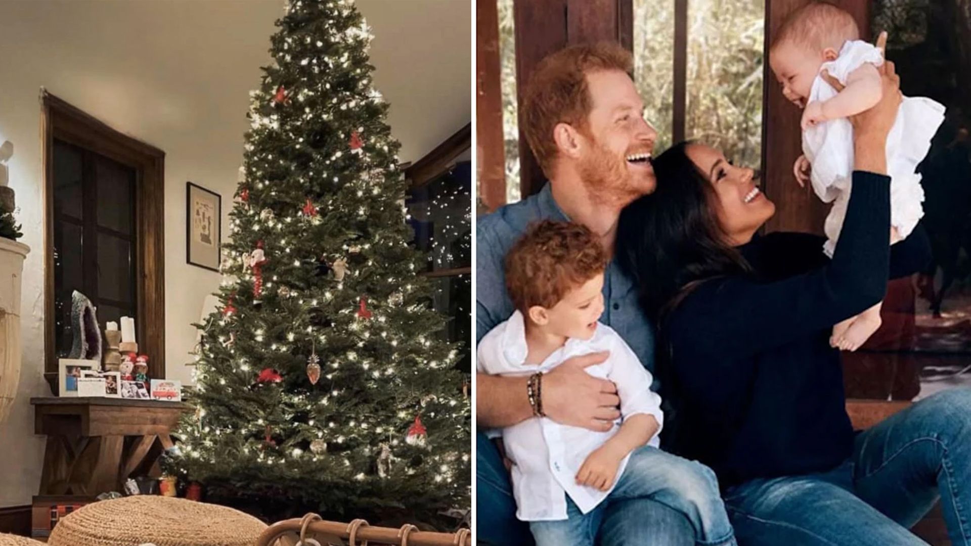 Meghan Markle and Prince Harry’s huge minimalist deco Christmas tree at