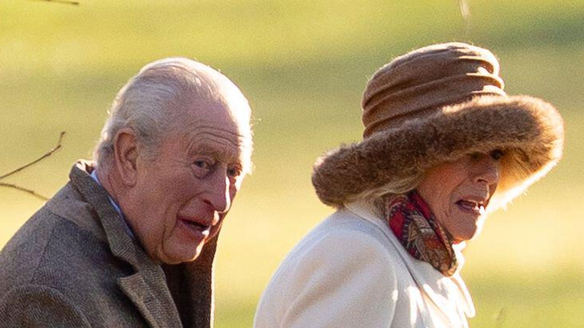 King Charles III and Queen Camilla attend the Sunday morning church service at St Mary Magdalene church in Sandringham, Norfolk