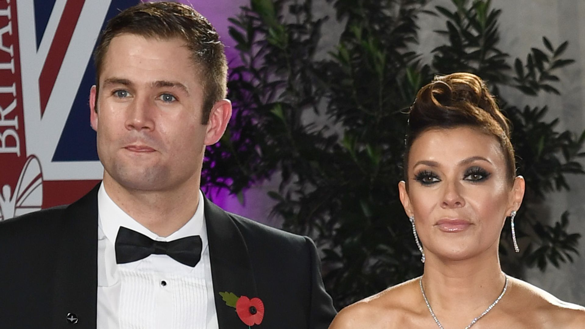 Scott Ratcliff in a black suit and Kym Marsh in a jumpsuit at the Pride Of Britain Awards 2021