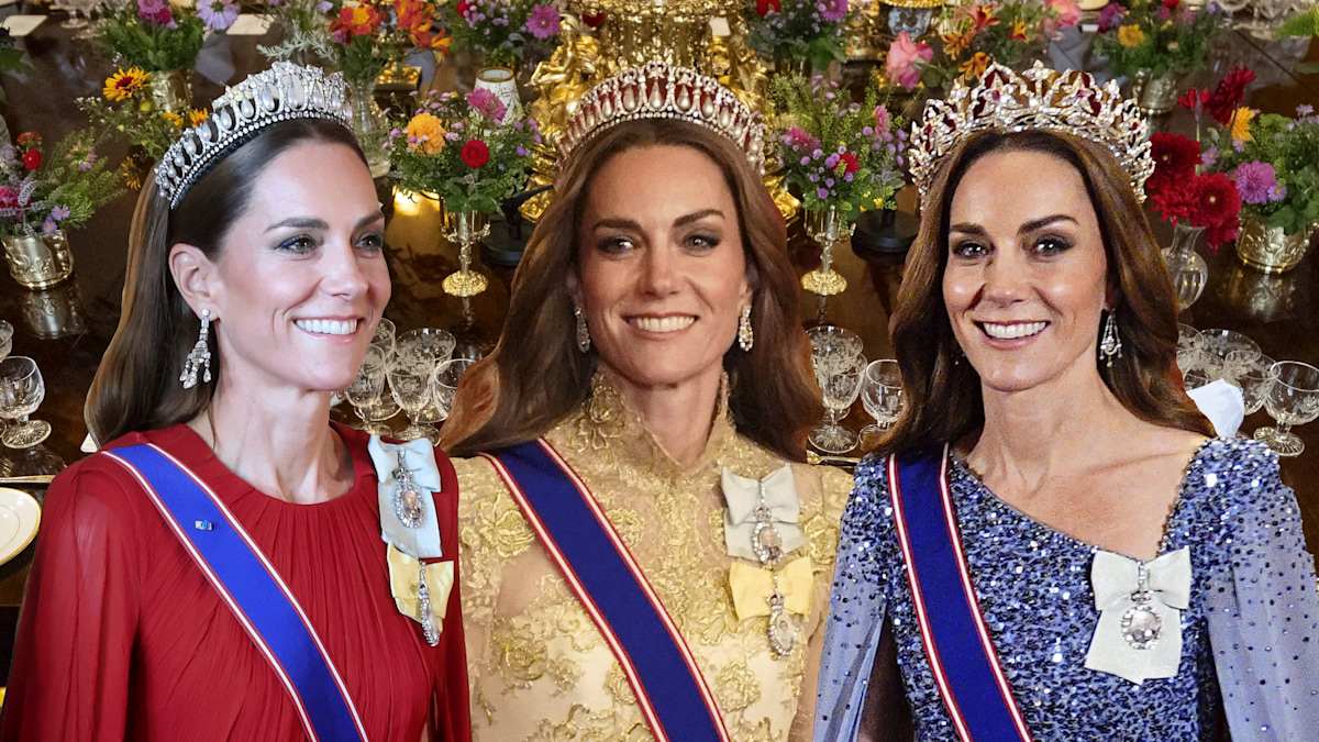 Princess Kate is the new 'jewel in the Crown' of the monarchy with starry state banquet role