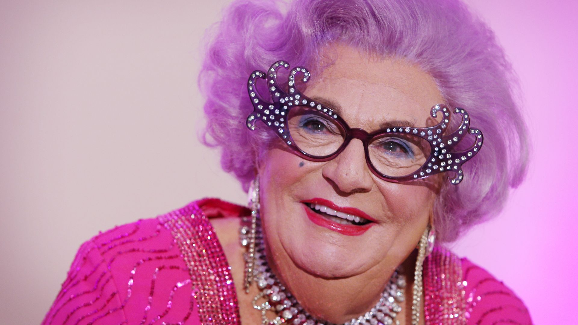 Dame Edna hosts high tea ahead of her My Gorgeous Life national tour on September 11, 2019 in Sydney, Australia