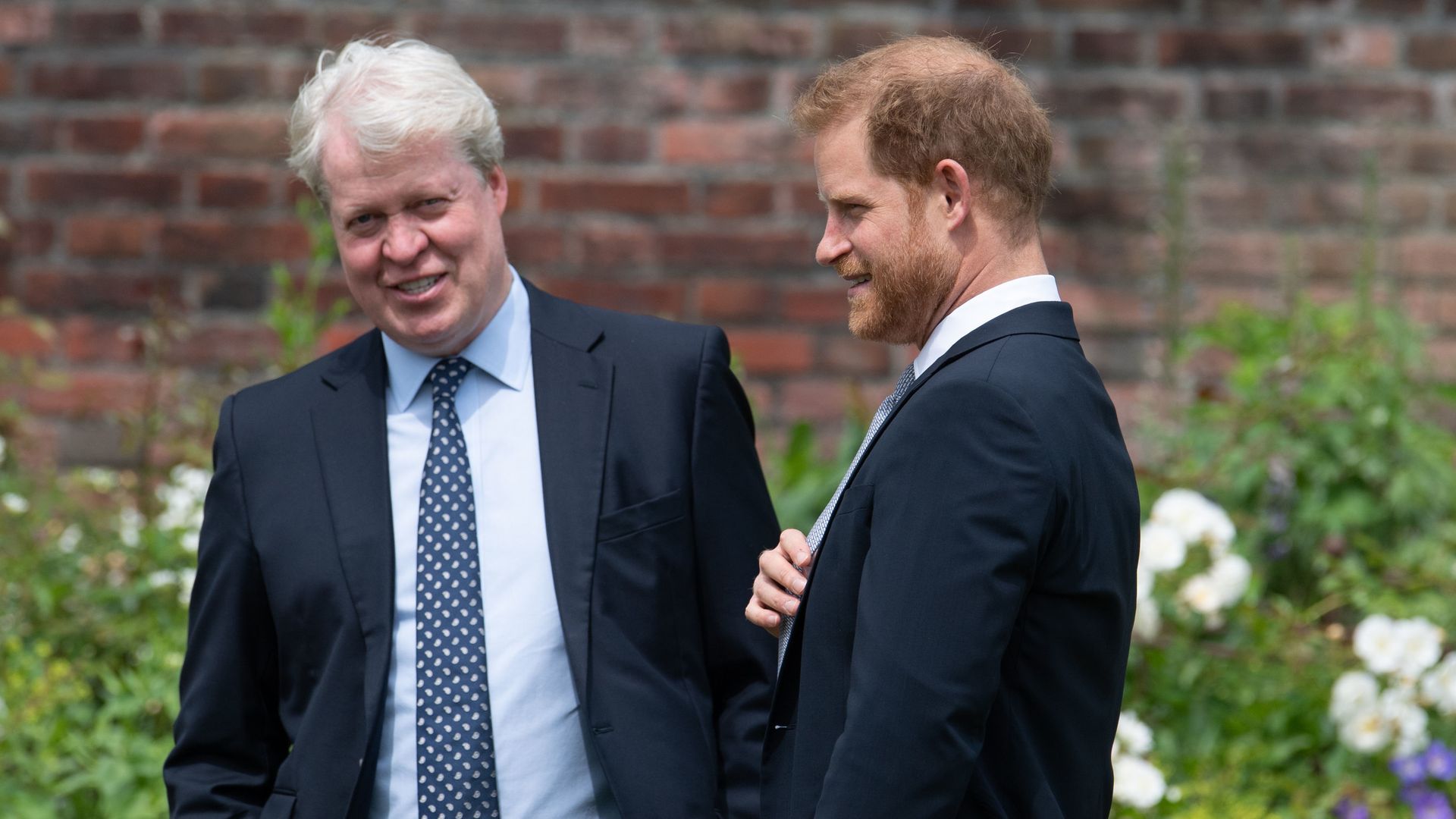 Prince Harry supported by uncle Charles Spencer at Invictus ceremony in London