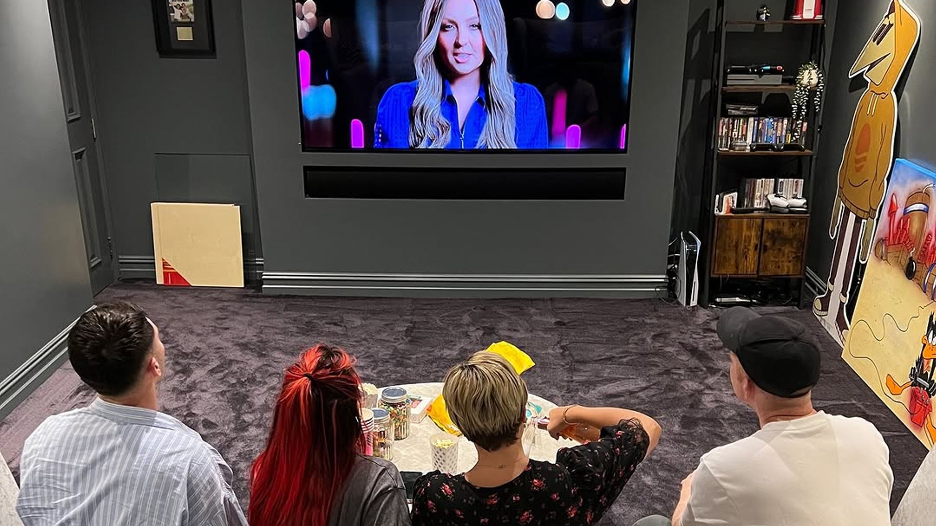 Joe and Dianne also have an impressive movie room