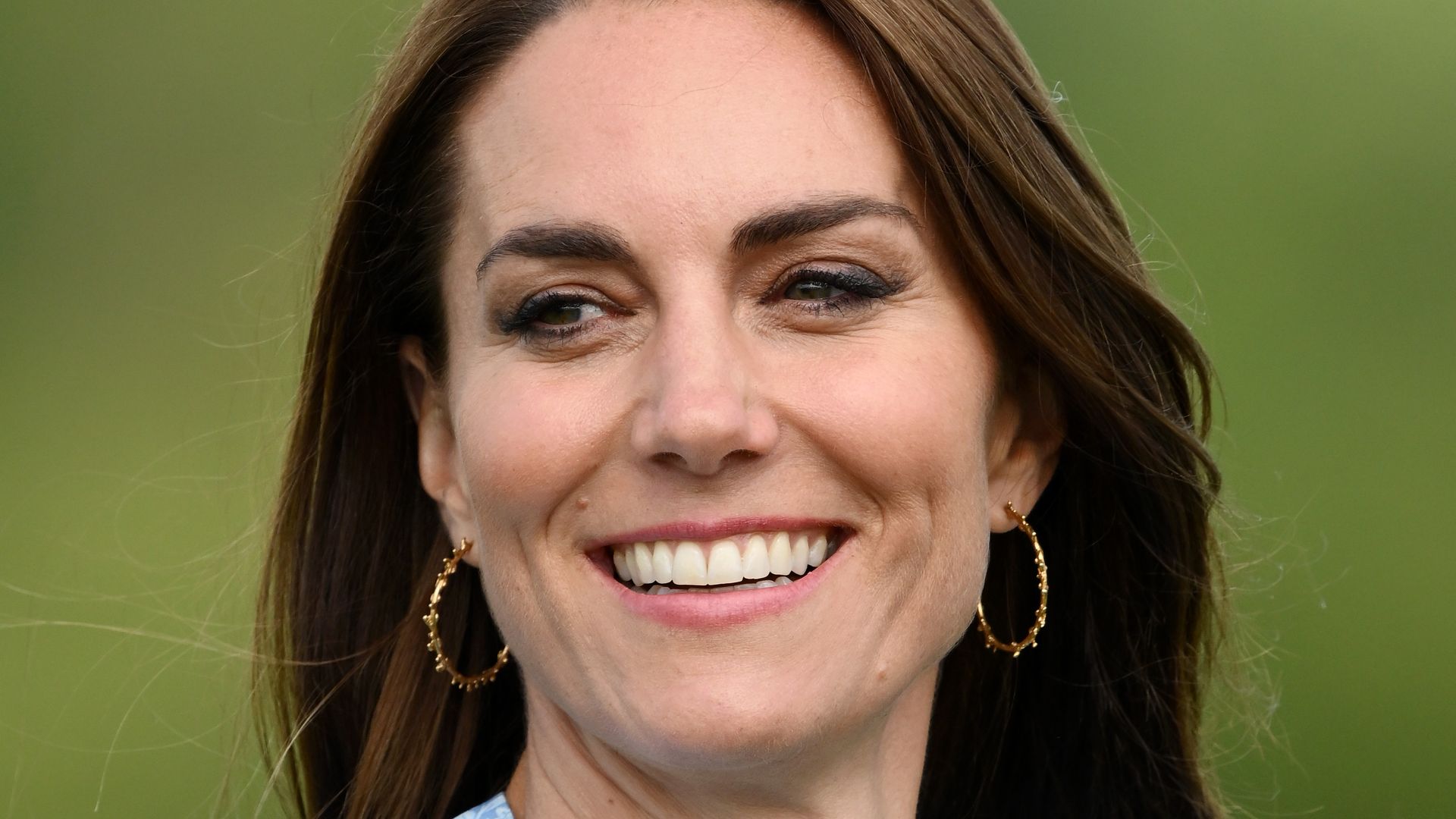 Kate Middleton wearing blue at Polo 2023