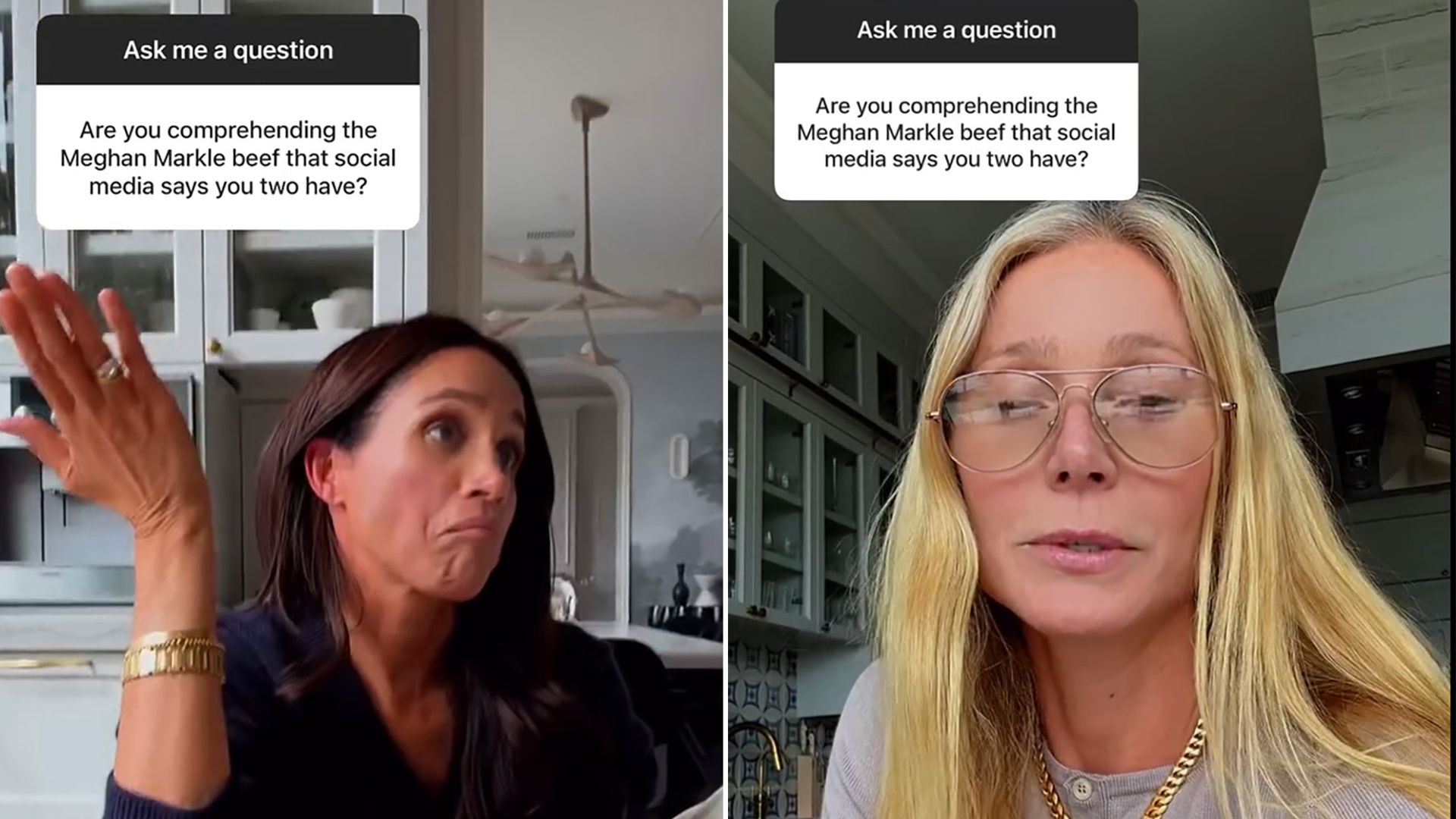 Gwyneth Paltrow and Meghan Markle appear together in new video to dispel feud reports