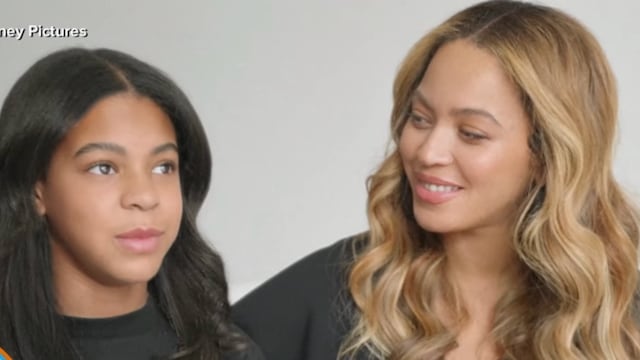 Beyoncé with daughter Blue Ivy on GMA