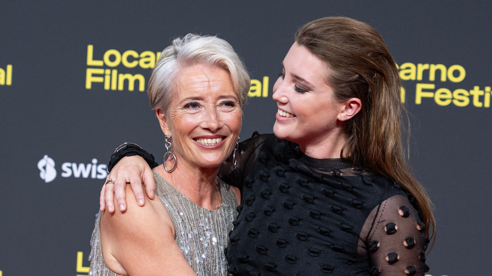 Emma Thompson's daughter is her twin in rare red carpet appearance