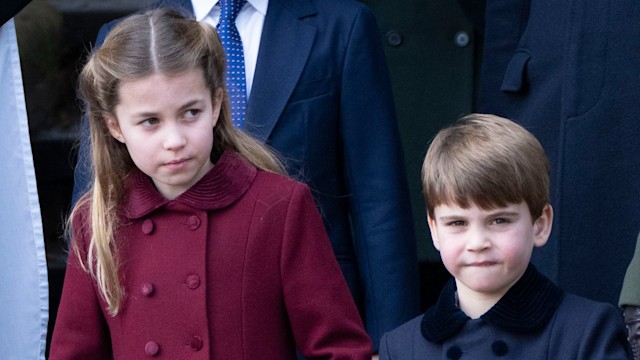 Prince Louis and Princess Charlotte attend the Christmas Day service 