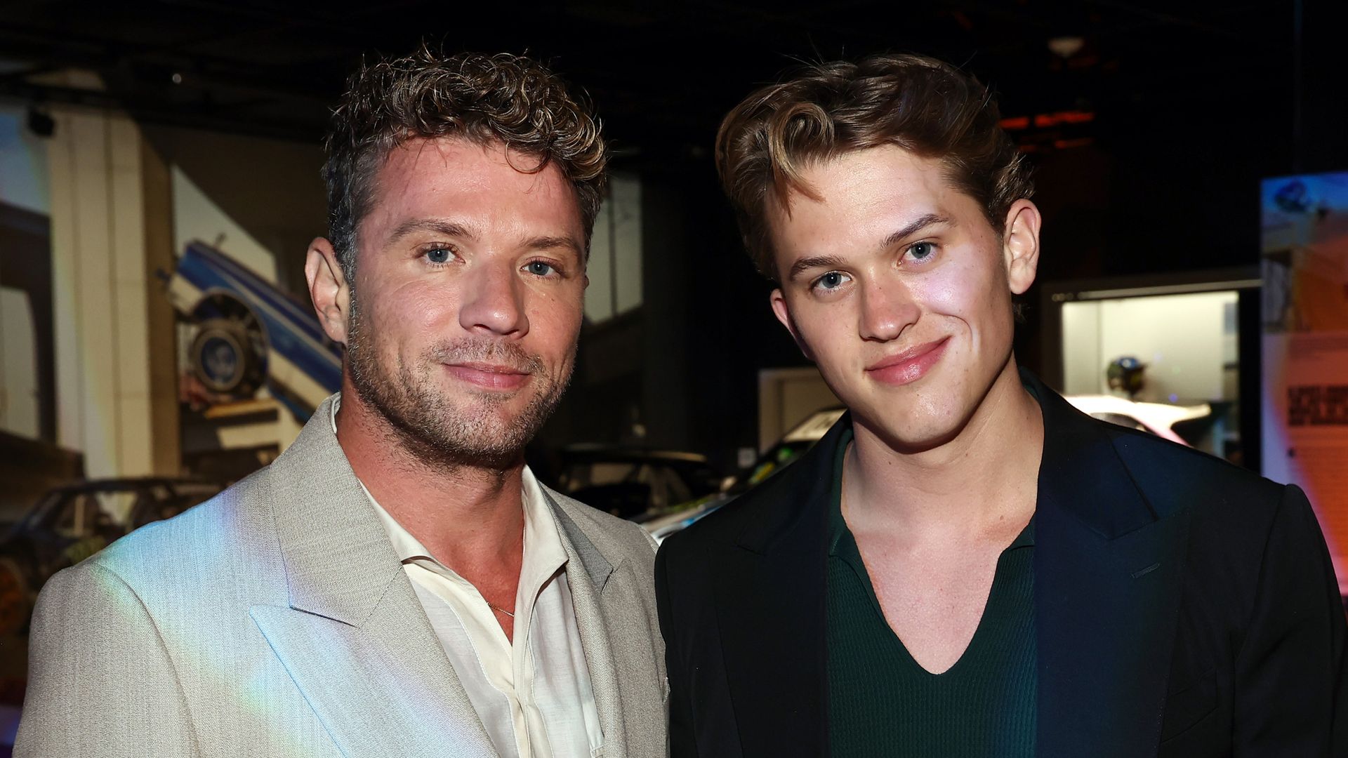 Ryan Phillippe and Deacon Phillippe attend Prime Video's "Motorheads" Red Carpet and Screening at the Petersen Automotive Museum on May 13, 2025 in Los Angeles, California