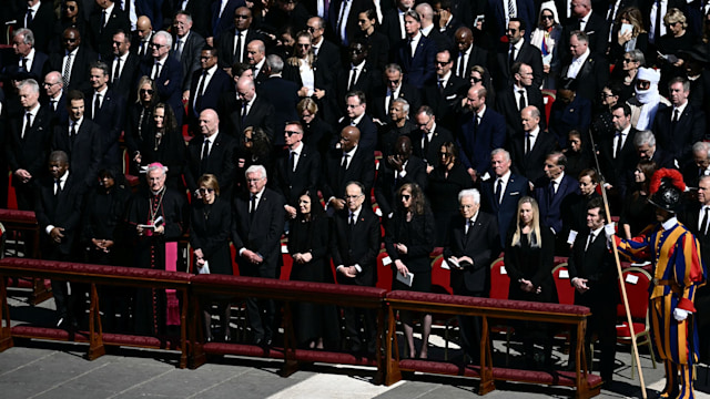 Congregation including Prince William at Vatican City for Pope Francis' funeral