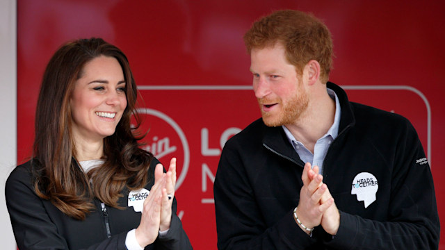 The Cambridges and Prince Harry started the London Marathon race in 2017