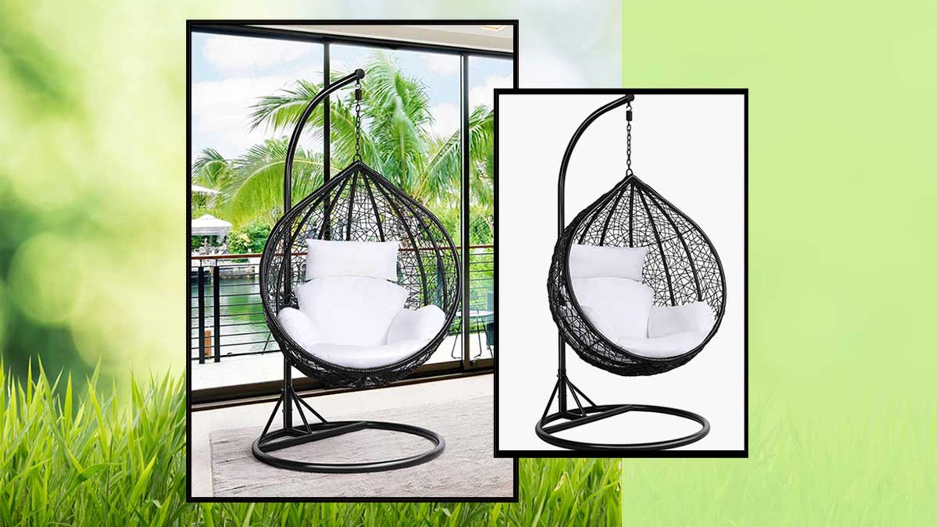 This Swinging Egg Chair on Amazon has shoppers going crazy and it's