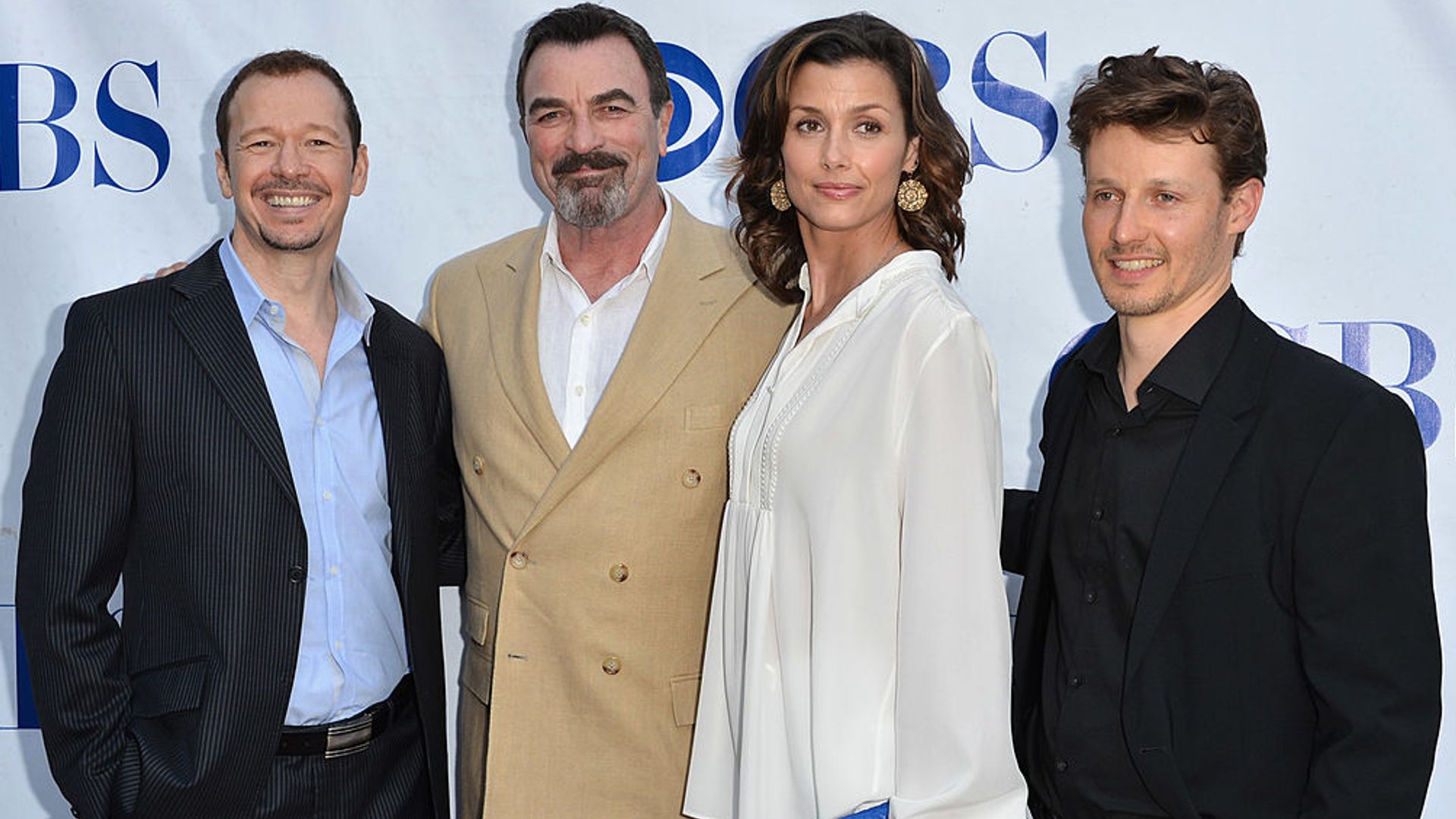 Actors Donnie Wahlberg, Tom Selleck, Bridget Moynahan and Will Estes arrive to a screening and panel discussion of CBS's "Blue Bloods" at Leonard H. Goldenson Theatre on June 5, 2012