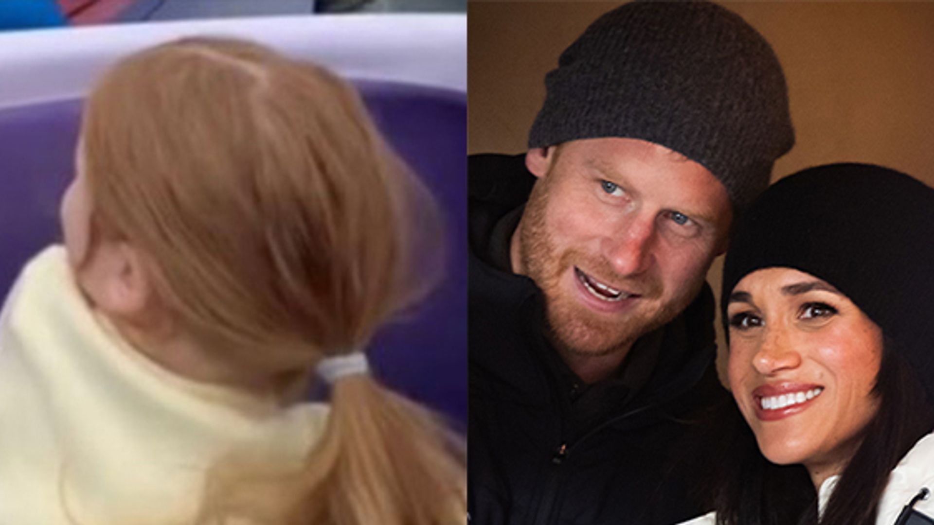 Princess Lilibet and Meghan Markle and Prince Harry