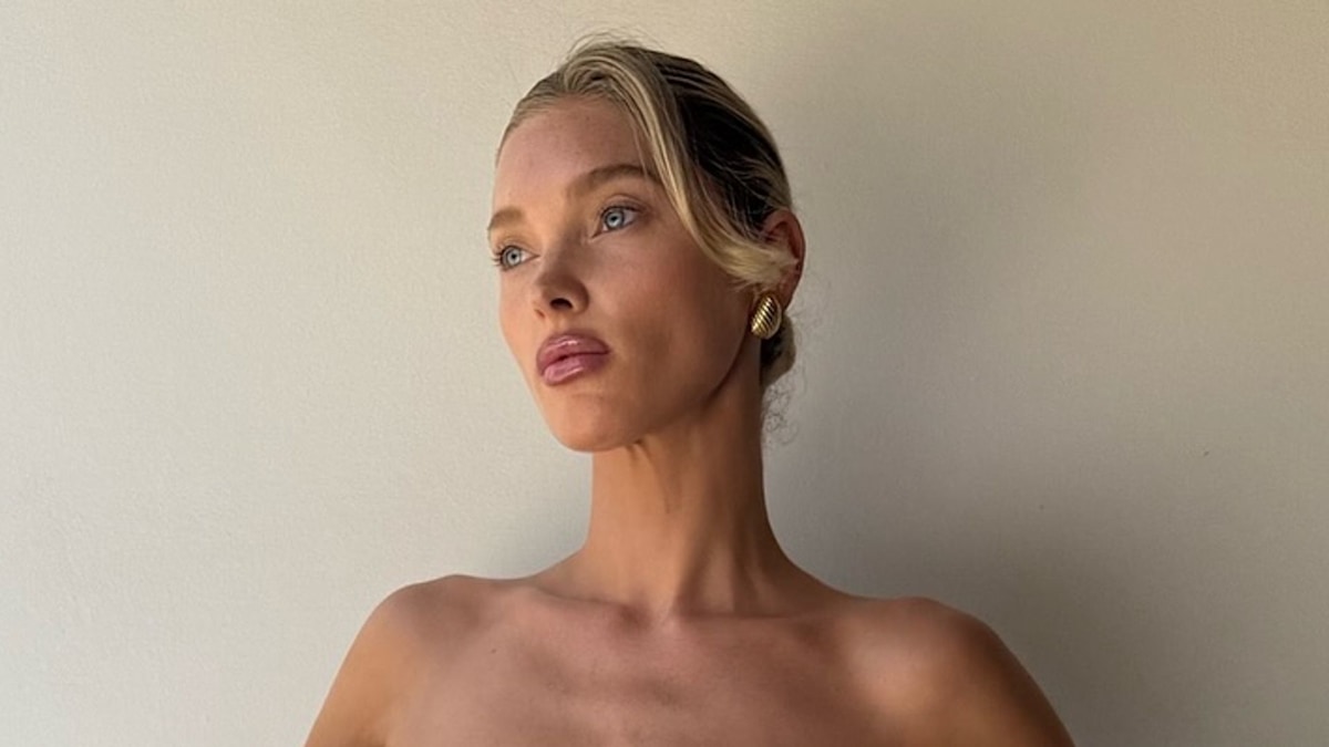 Elsa Hosk’s sheer lace Gucci micro dress is all over our heatwave moodboard
