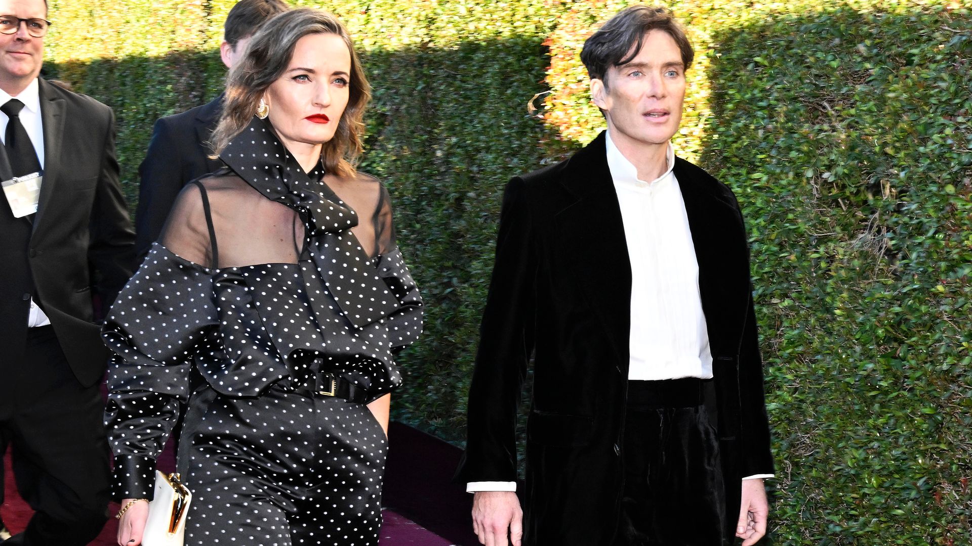 Yvonne McGuinness and Cillian Murphy at the 81st Golden Globe Awards 