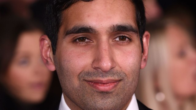 Baasit Siddiqui in a suit and a bow tie at the National Television Awards