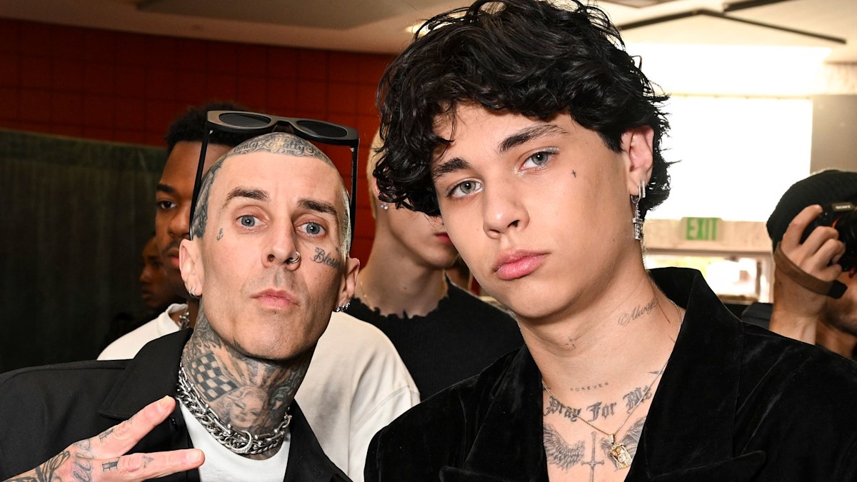 Travis Barker's towering model son Landon, 20, is his double at fashion ...