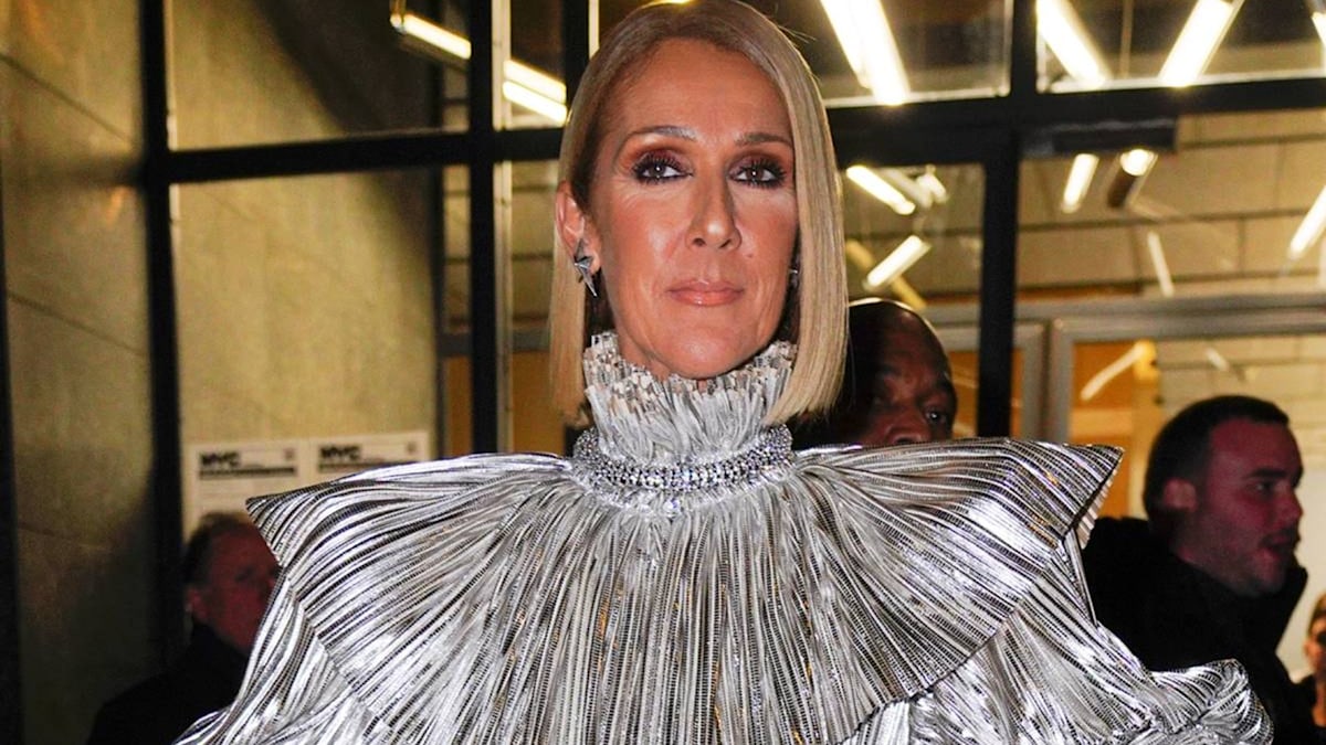 Celine Dion stuns in cropped top and mini skirt for major celebration