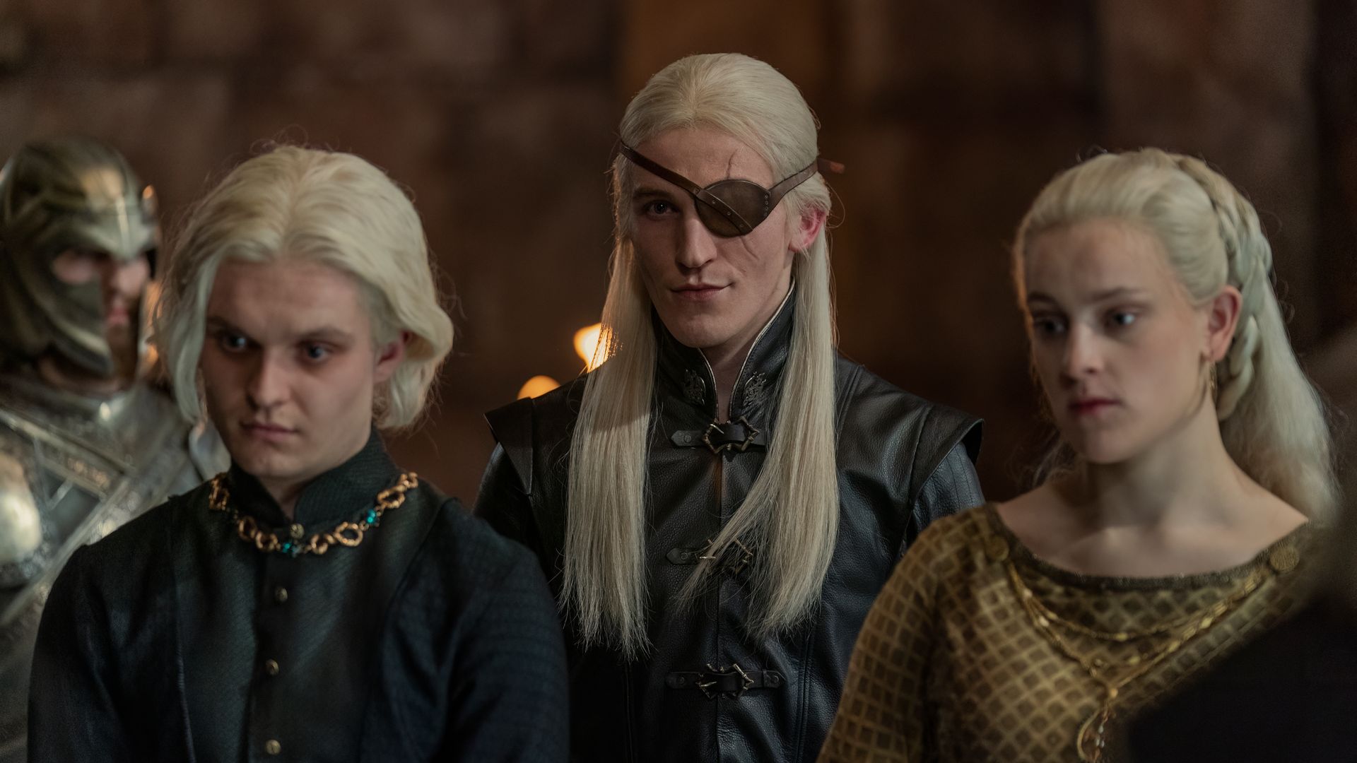 Aegon, Aemond and Helaena Targaryen in House of the Dragon