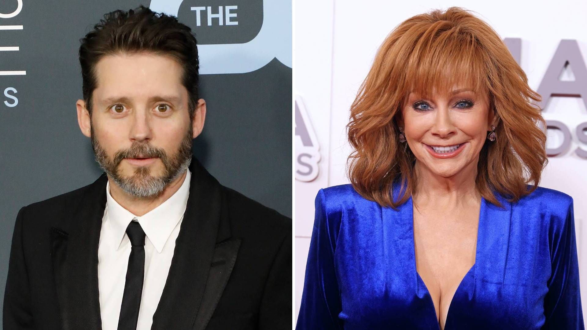 Split image of Brandon Blackstock and Reba McEntire