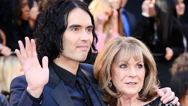 Actor Russell Brand and mother Barbara arrive at the 83rd Annual Academy Awards