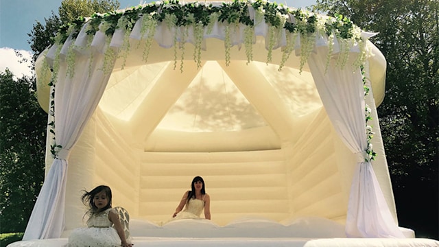 bouncy castle wedding