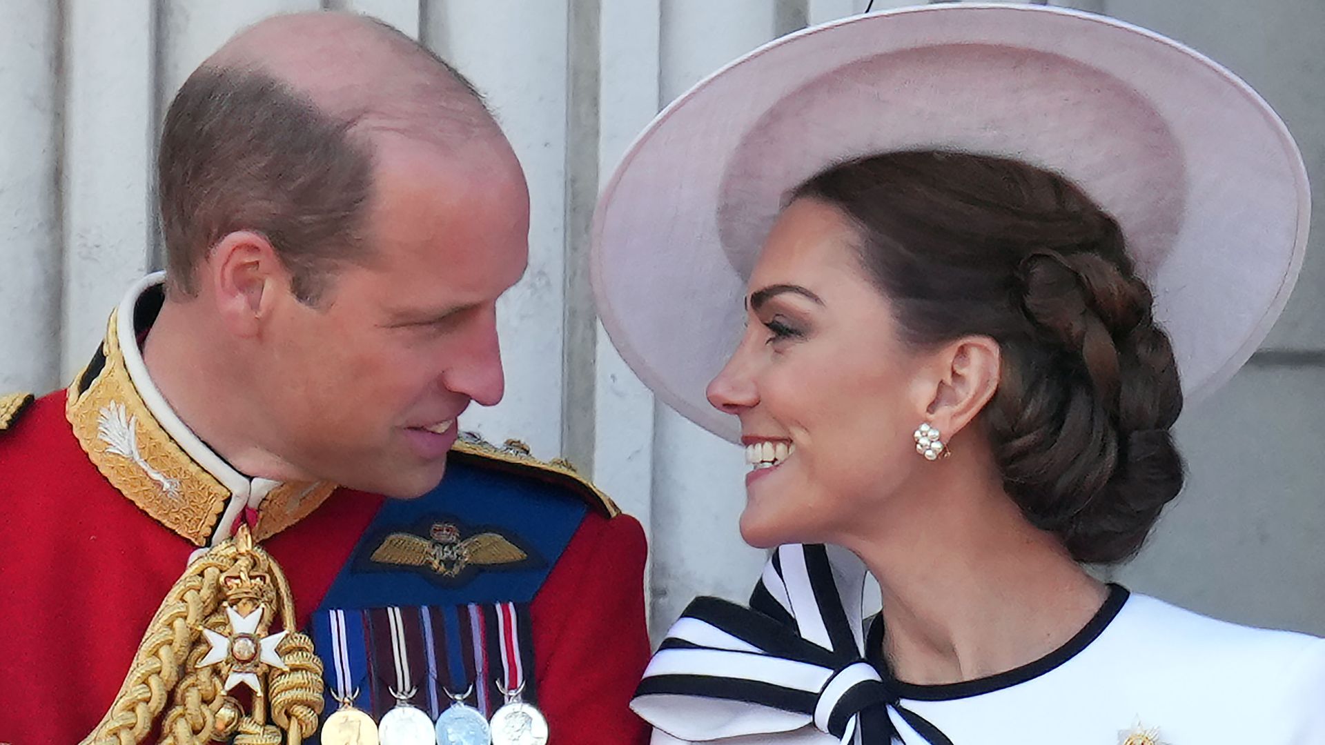 Prince William and the Princess of Wales at Trooping the Colour 2024