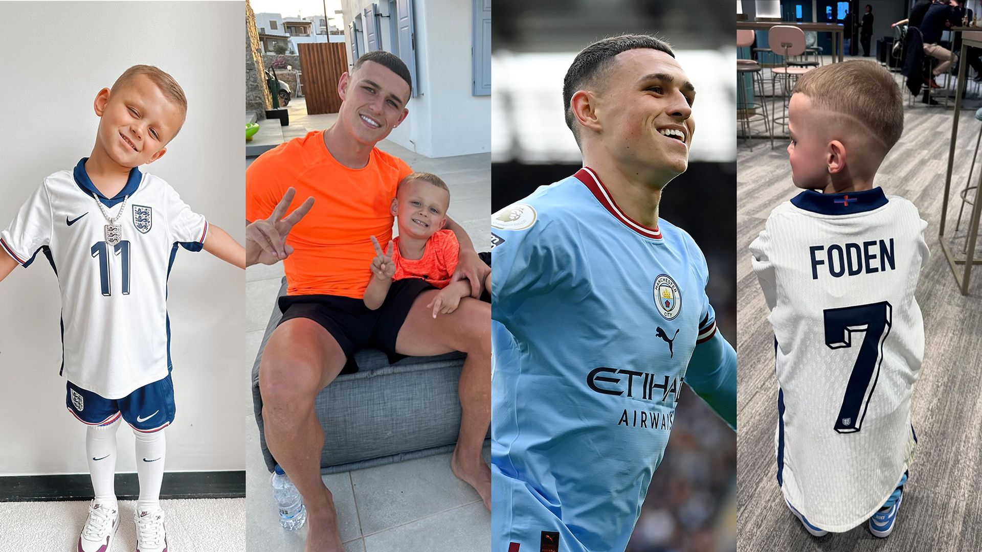 Phil Foden's mini-me famous son Ronnie, 5, has more Instagram followers than the England team