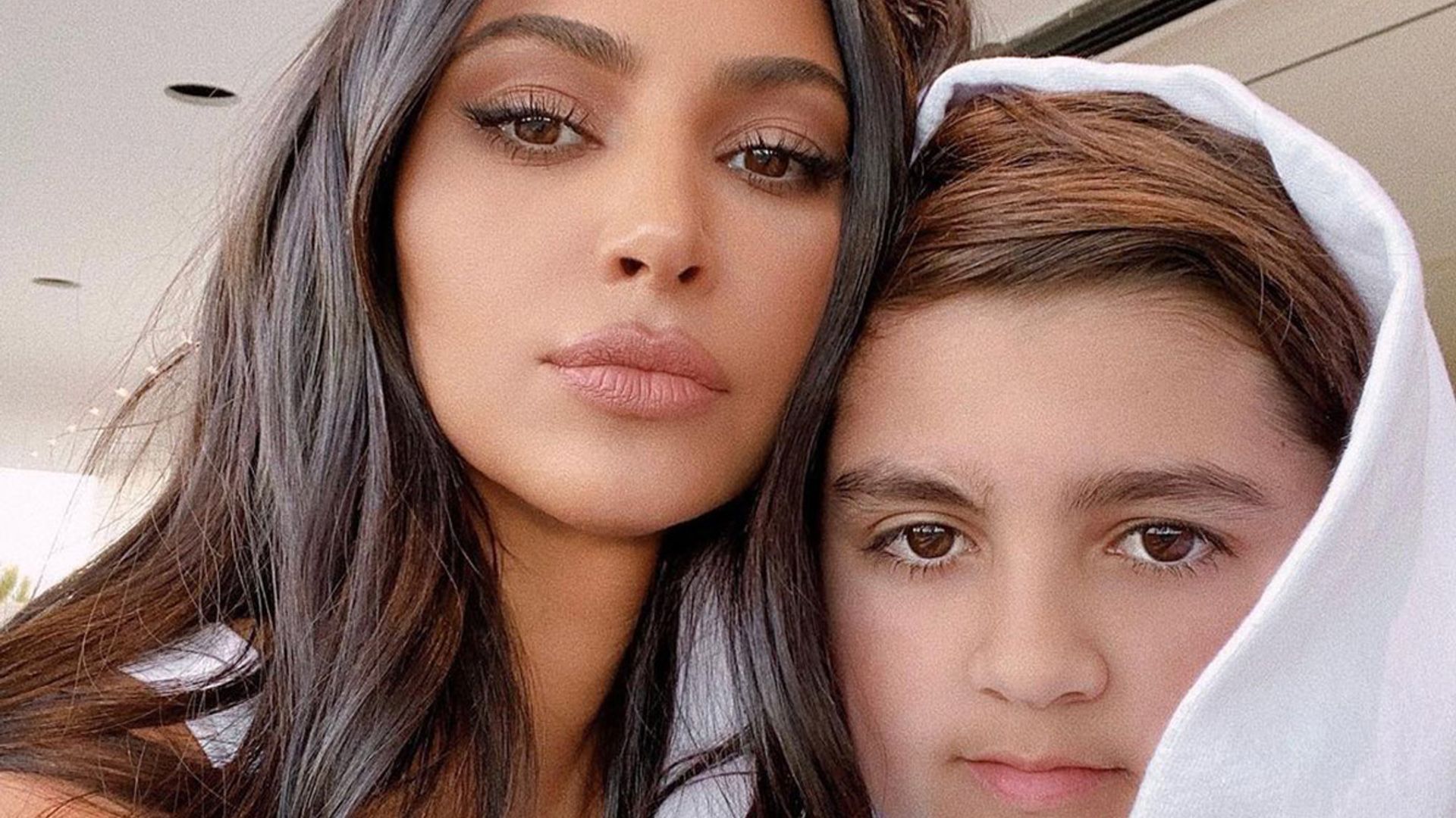 Fans in disbelief as Mason Disick towers over aunt Kim Kardashian in birthday photo